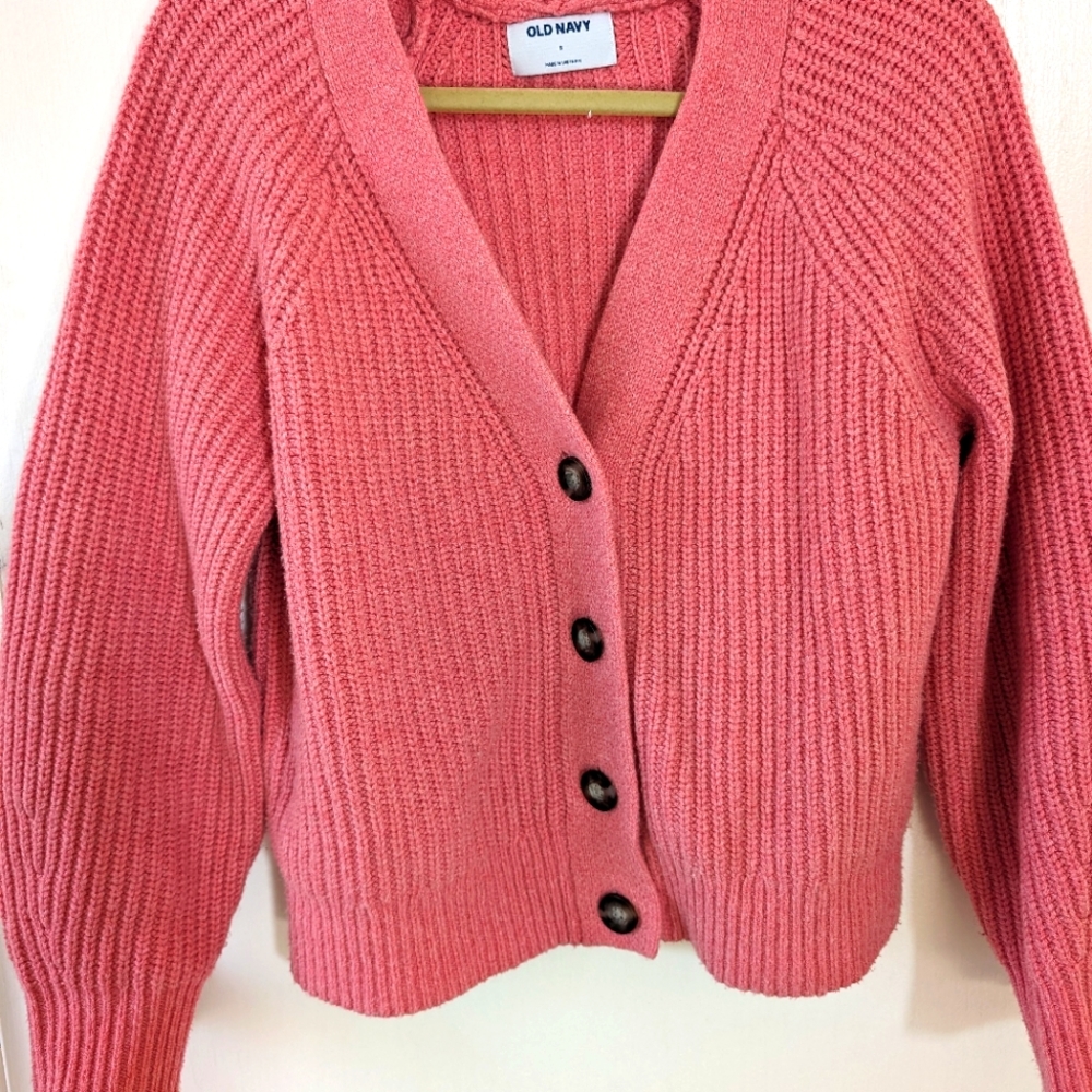 Pink cardigan size small
